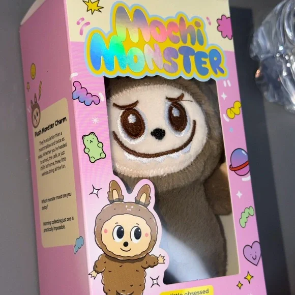 NWT Plush Monster Charm with Quirky Design - Picture 1 of 7